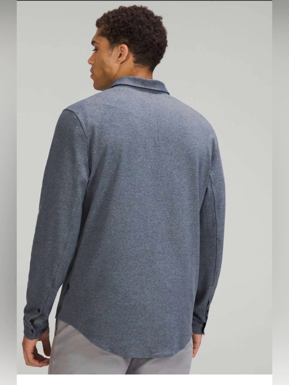 Lululemon Soft Knit Overshirt Heather Navy , XL